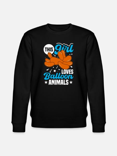 Balloon Twisting Design - Stanley/Stella CHANGER Unisex Organic Sweatshirt - black