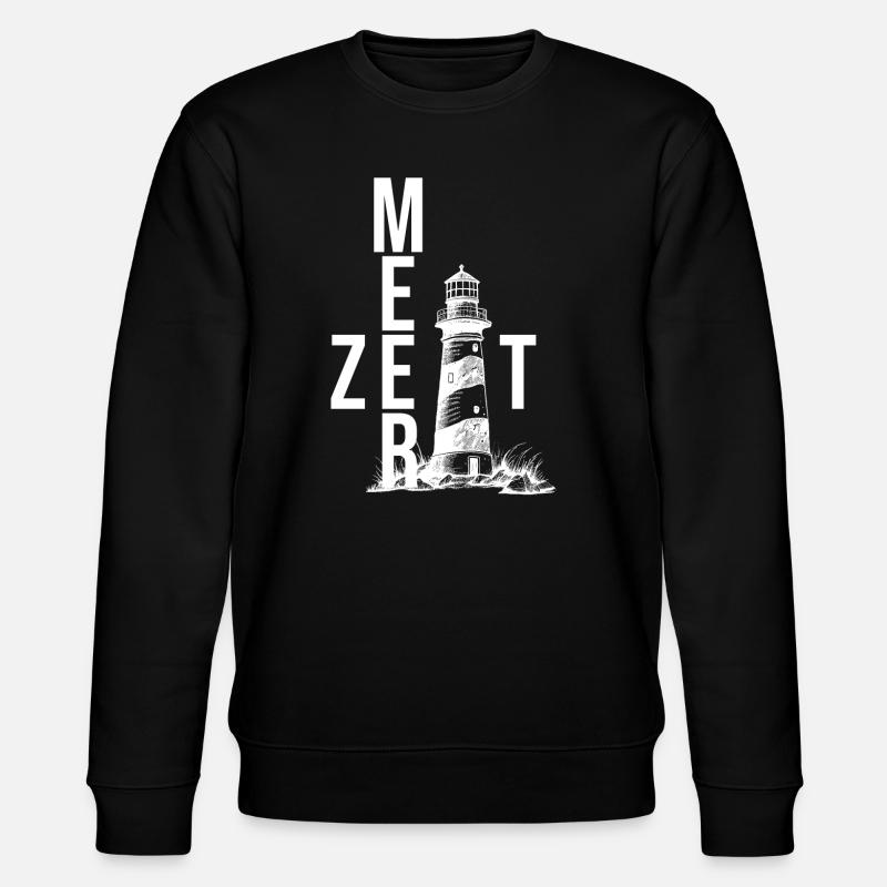 Meer Zeit - Stanley/Stella Unisex Bio-Sweatshirt CHANGER  - Schwarz