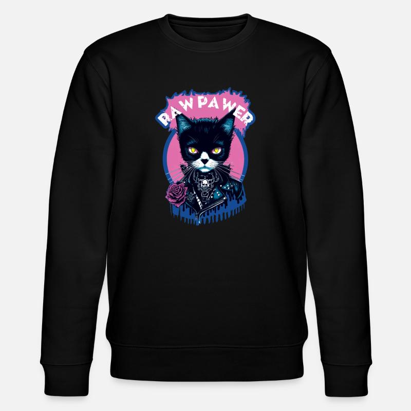 Gothic Katze - Stanley/Stella Unisex Bio-Sweatshirt CHANGER  - Schwarz