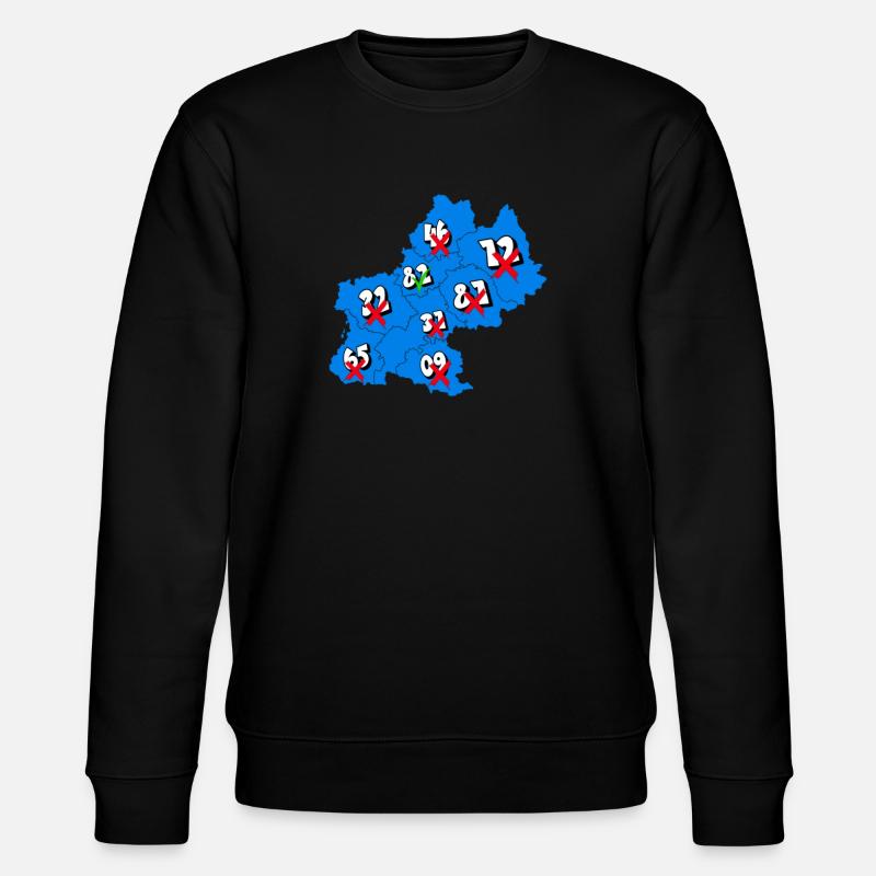 Midi-Pyrénées Region - Stanley/Stella Unisex Bio-Sweatshirt CHANGER  - Schwarz
