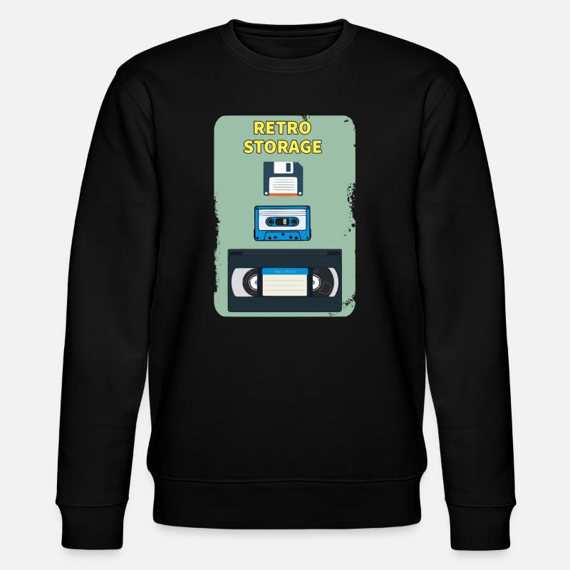 Retro-Lagerung - Stanley/Stella Unisex Bio-Sweatshirt CHANGER  - Schwarz