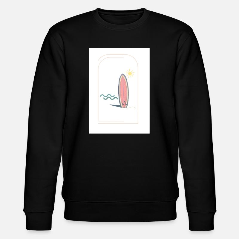 Planche de surf Sunrise Design - Sweat bio CHANGER Stanley/Stella Unisexe - noir