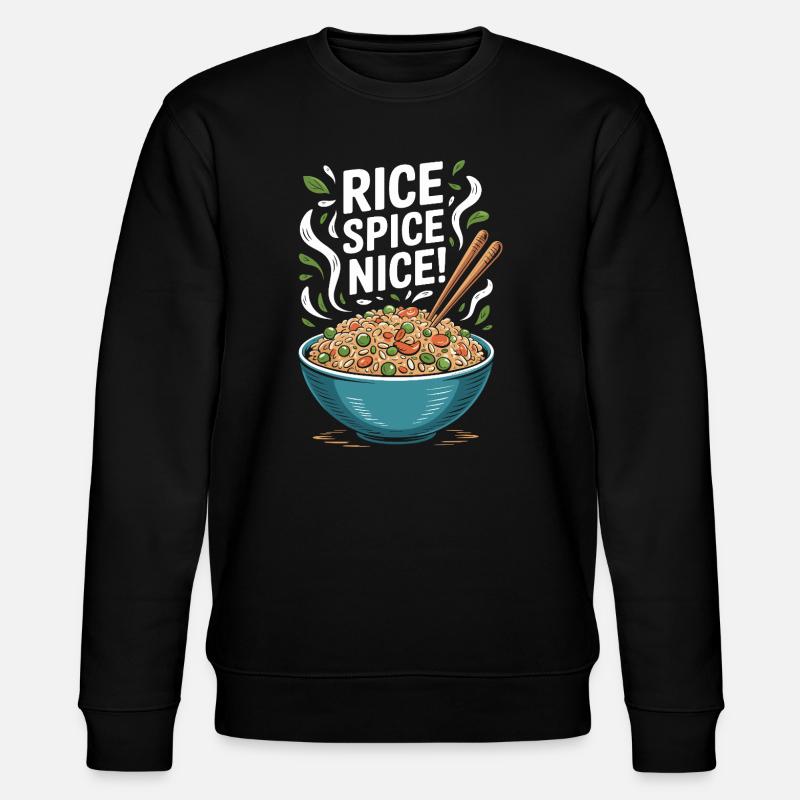 Riz frit Épices Riz chaud agréable - Sweat bio CHANGER Stanley/Stella Unisexe - noir