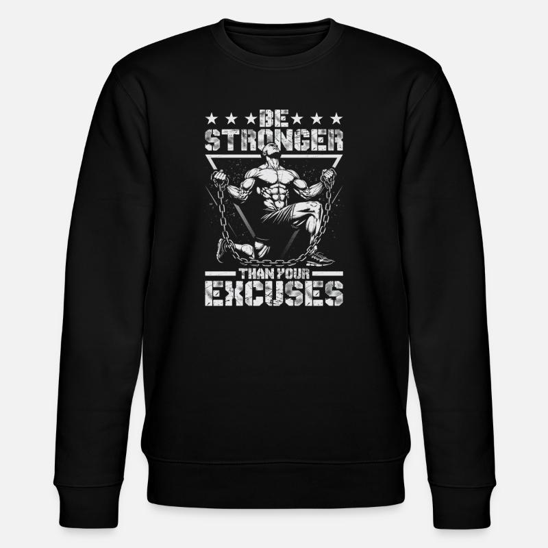 Strong Motivational Feeling Circle Design - Stanley/Stella CHANGER Unisex Organic Sweatshirt - black