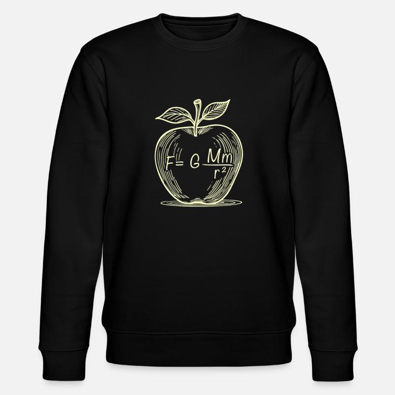 Pomme à gravité : dessin physique - Sweat bio CHANGER Stanley/Stella Unisexe - noir