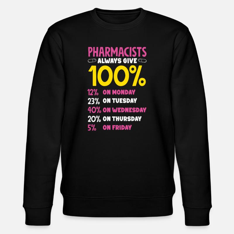 Pharmacien Technicien Pharmaceutique - Sweat bio CHANGER Stanley/Stella Unisexe - noir