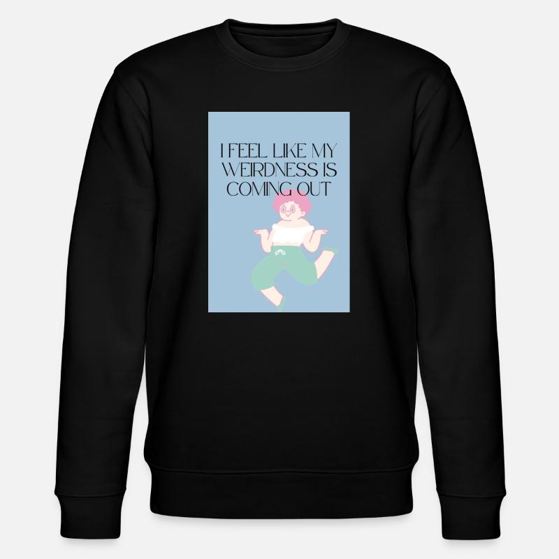 Sich seltsam fühlen - Stanley/Stella Unisex Bio-Sweatshirt CHANGER  - Schwarz