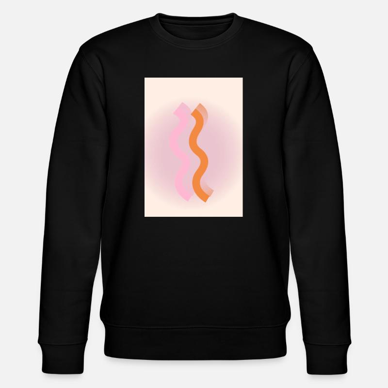 Linien - Stanley/Stella Unisex Bio-Sweatshirt CHANGER  - Schwarz