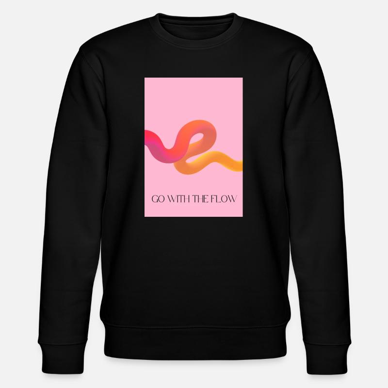 Going with the flow - Stanley/Stella CHANGER Unisex Organic Sweatshirt - black