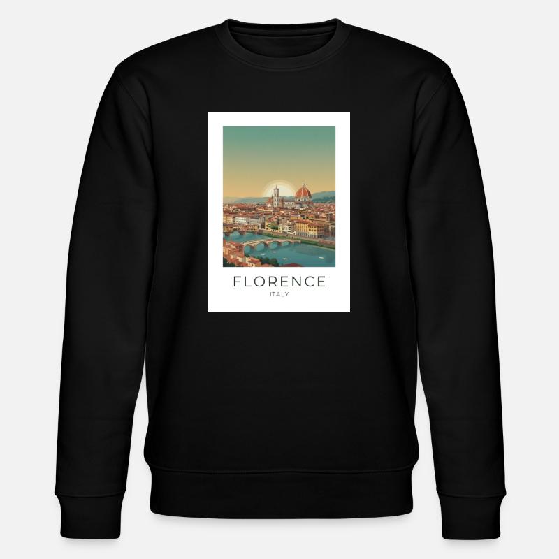 Dusk over Florence Cathedral - Stanley/Stella CHANGER Unisex Organic Sweatshirt - black