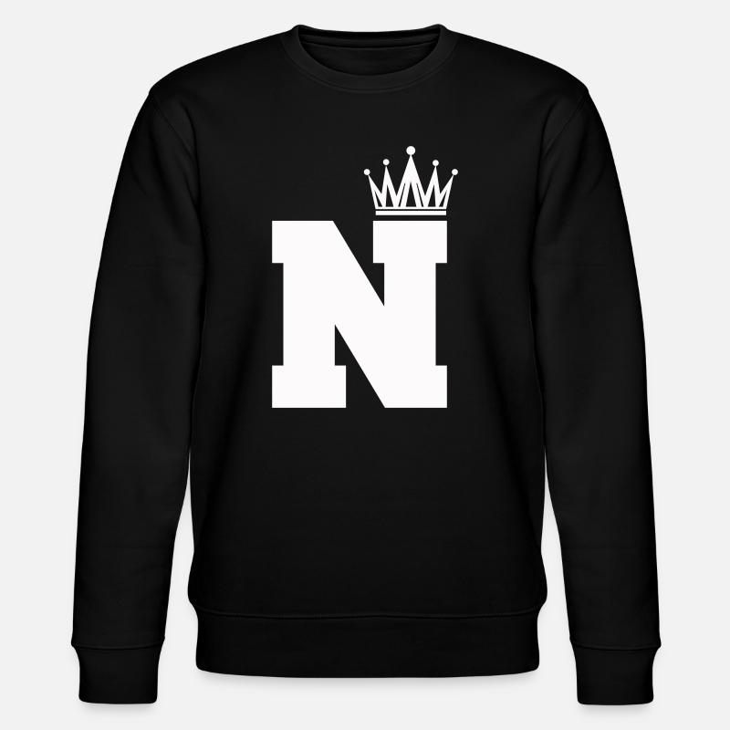 buchstabe_N_Krone - Sweat bio CHANGER Stanley/Stella Unisexe - noir