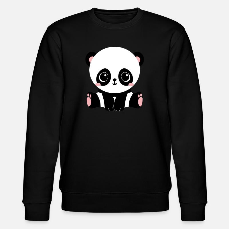 Panda - Stanley/Stella Unisex Bio-Sweatshirt CHANGER  - Schwarz