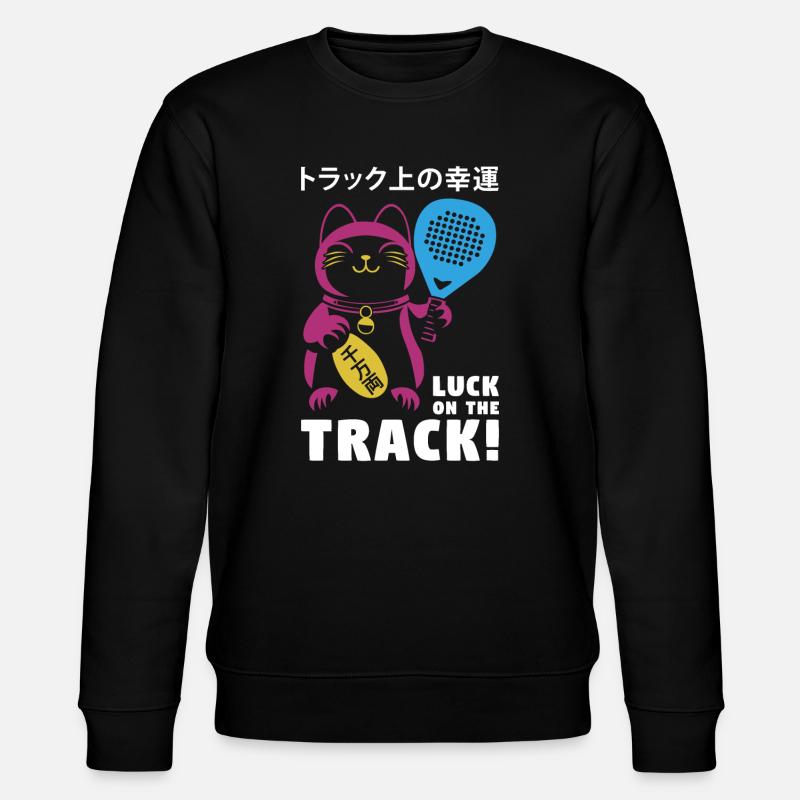 Glücklicher Schläger - Stanley/Stella Unisex Bio-Sweatshirt CHANGER  - Schwarz