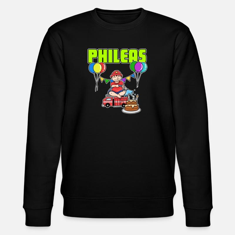 Fire Department Phileas Gift - Stanley/Stella CHANGER Unisex Organic Sweatshirt - black