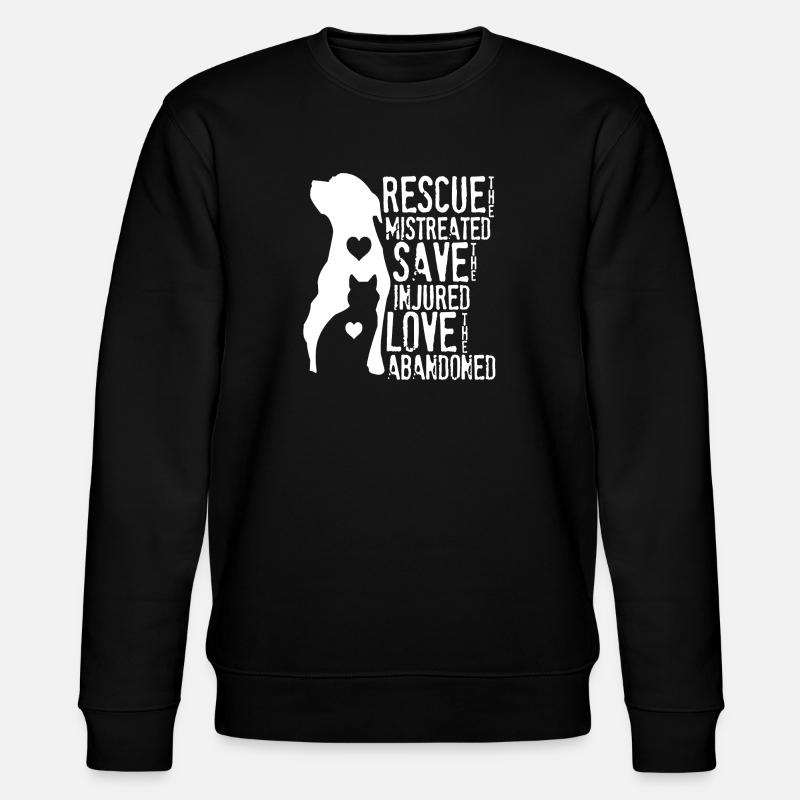 Amant de chat - Sweat bio CHANGER Stanley/Stella Unisexe - noir