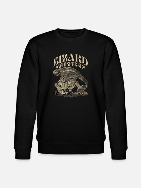 Pantherchamäleon Chamäleon Echsenflüsterer - Stanley/Stella Unisex Bio-Sweatshirt CHANGER - Schwarz
