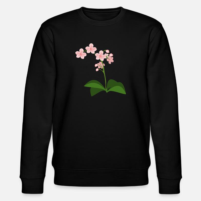 Orchidee - Stanley/Stella Unisex Bio-Sweatshirt CHANGER  - Schwarz