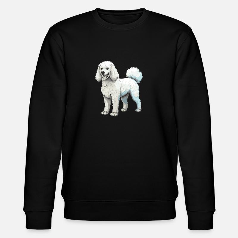 Caniche Chien - Sweat bio CHANGER Stanley/Stella Unisexe - noir