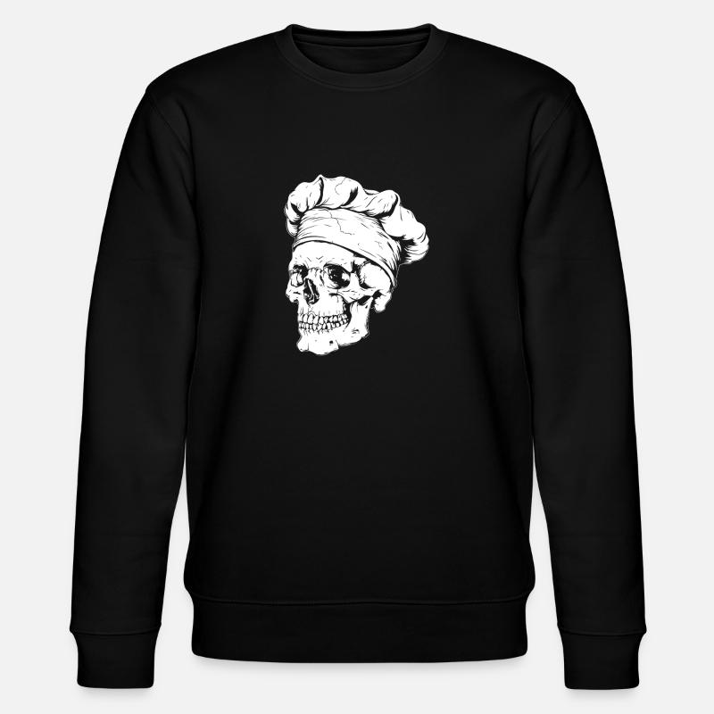 Crâne de chef - Sweat bio CHANGER Stanley/Stella Unisexe - noir