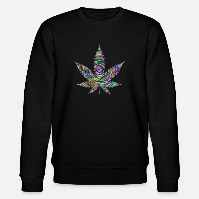 Rainbow Weed - Stanley/Stella CHANGER Unisex Organic Sweatshirt - black