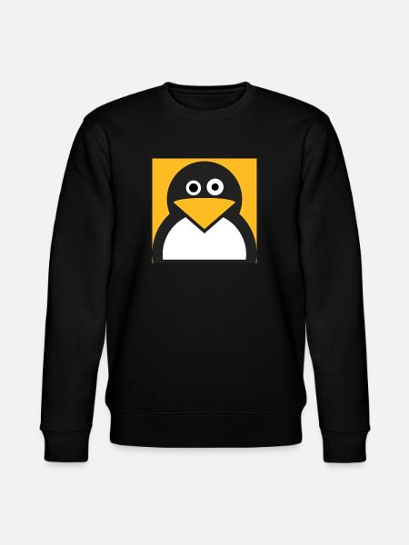 Linux Penguin - Stanley/Stella CHANGER Unisex Organic Sweatshirt - black