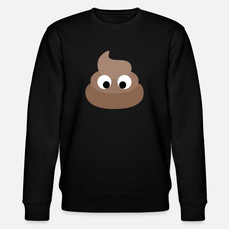 Caca d’émoji tas de merde - Sweat bio CHANGER Stanley/Stella Unisexe - noir
