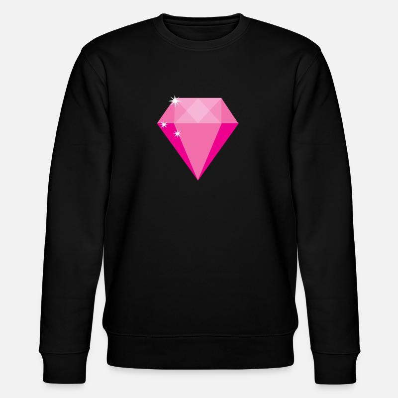 Diamant rose - Sweat bio CHANGER Stanley/Stella Unisexe - noir