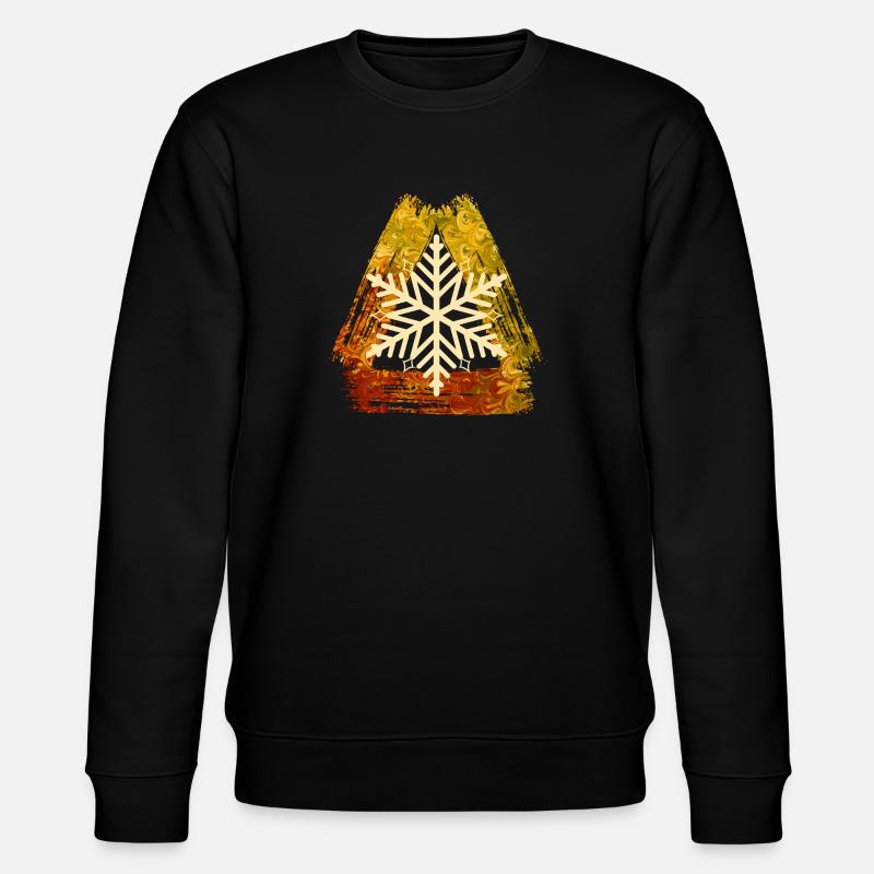 Snowflake E 99 - Stanley/Stella CHANGER Unisex Organic Sweatshirt - black