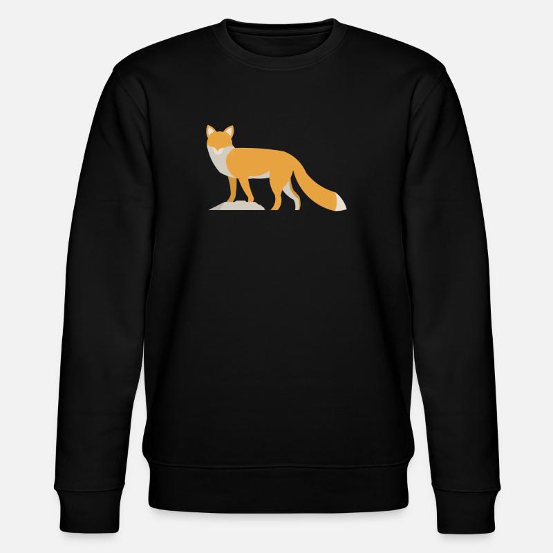 Rotfuchs - Stanley/Stella Unisex Bio-Sweatshirt CHANGER  - Schwarz