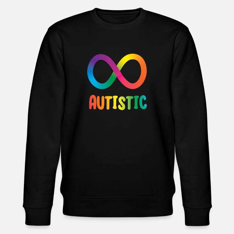 Autistic Infinity - Stanley/Stella CHANGER Unisex Organic Sweatshirt - black