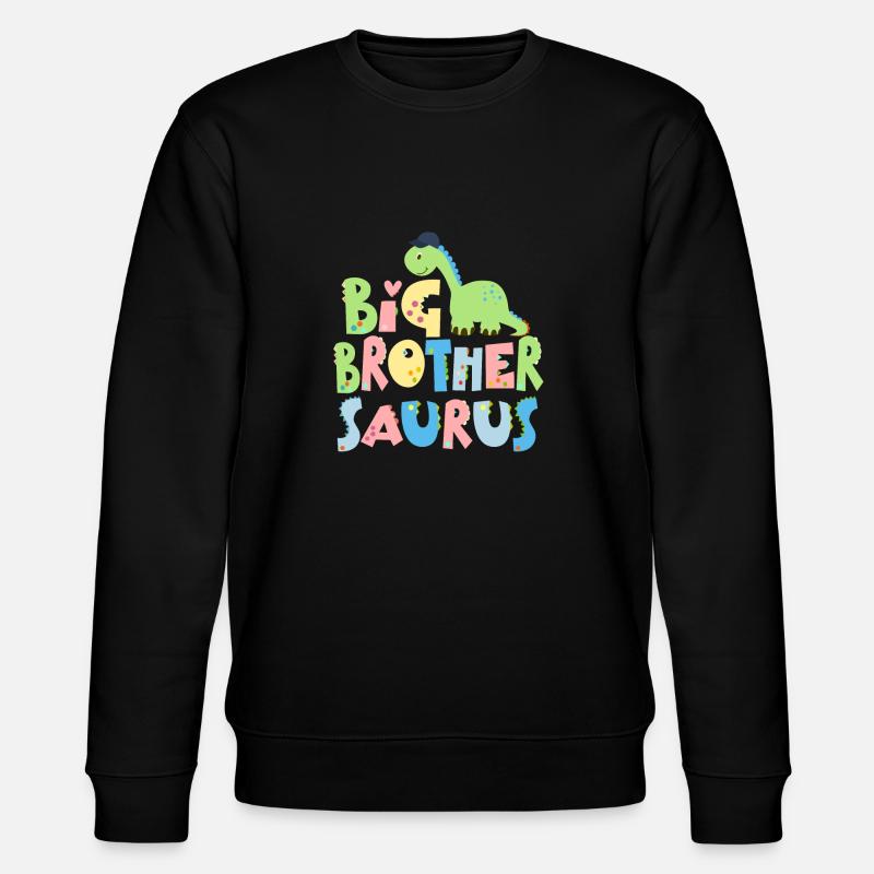 Promu grand frère Saurus Dinosaur - Sweat bio CHANGER Stanley/Stella Unisexe - noir