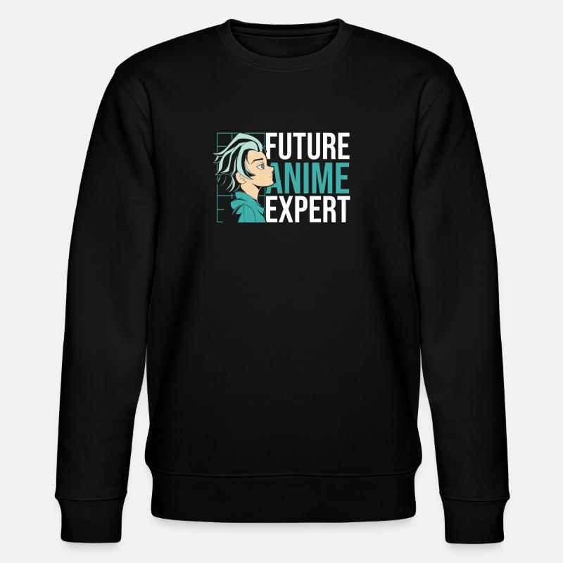 Future anime expert | Anime lovers | - Stanley/Stella CHANGER Unisex Organic Sweatshirt - black