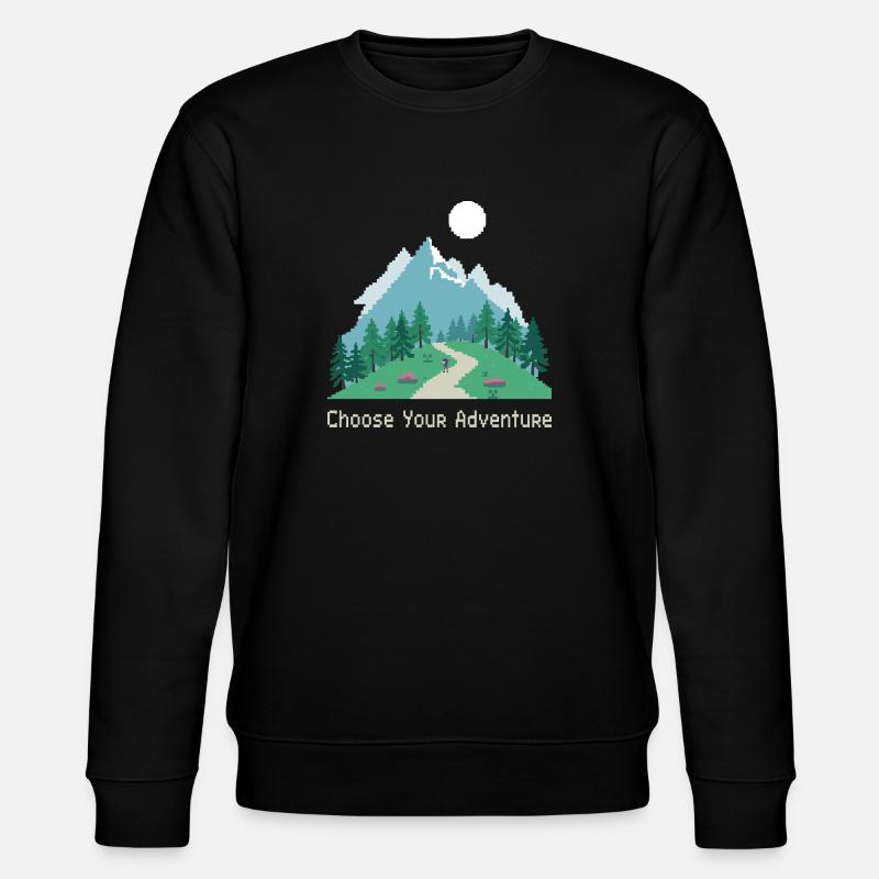 Retro Gaming Abenteuer - Stanley/Stella Unisex Bio-Sweatshirt CHANGER  - Schwarz