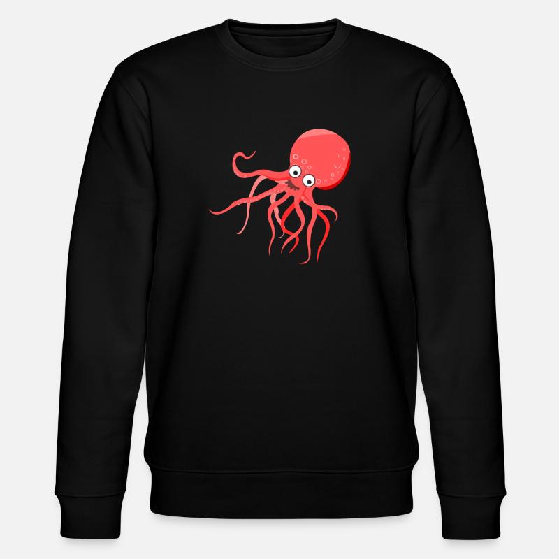 Tintenfisch - Stanley/Stella Unisex Bio-Sweatshirt CHANGER  - Schwarz