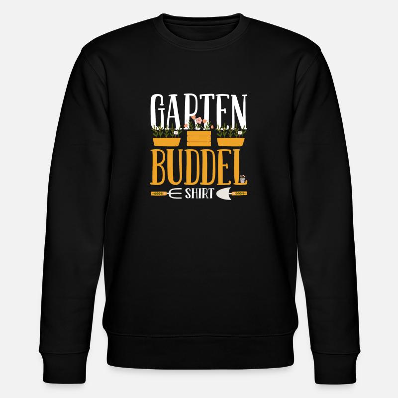 Offizielles Garten Buddelshirt - Stanley/Stella Unisex Bio-Sweatshirt CHANGER - Schwarz