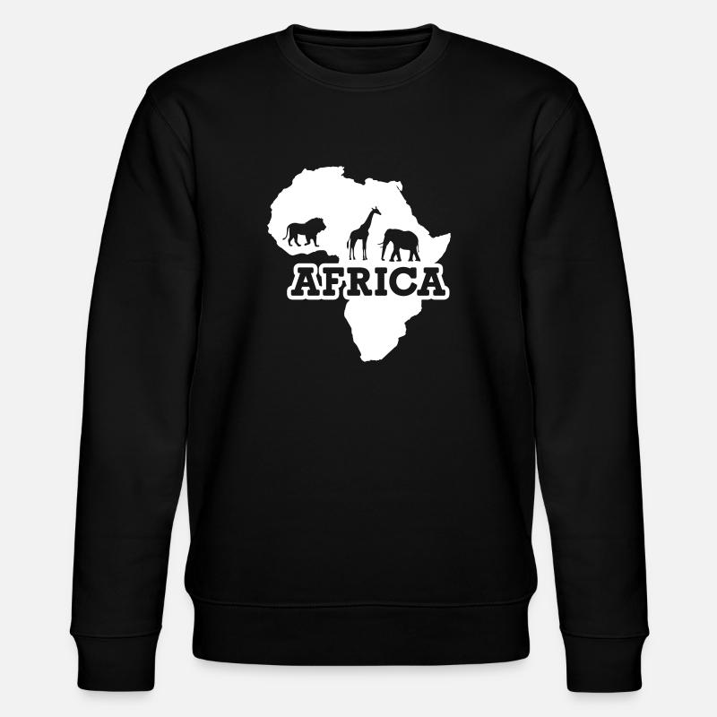 Afrika - Stanley/Stella Unisex Bio-Sweatshirt CHANGER  - Schwarz