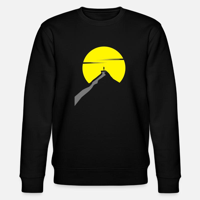 on the way, "Wanderlust" - Stanley/Stella Unisex Bio-Sweatshirt CHANGER  - Schwarz