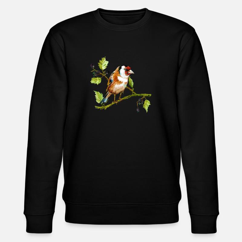 Vogel - Stanley/Stella Unisex Bio-Sweatshirt CHANGER  - Schwarz