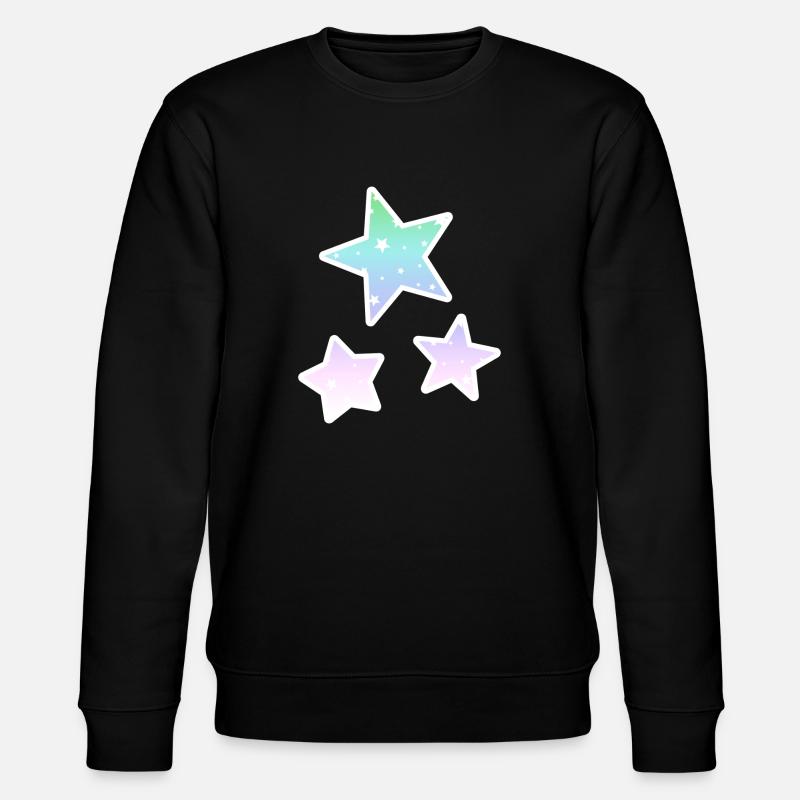 Rainbow stars pastels étoiles arc - Sweat bio CHANGER Stanley/Stella Unisexe - noir