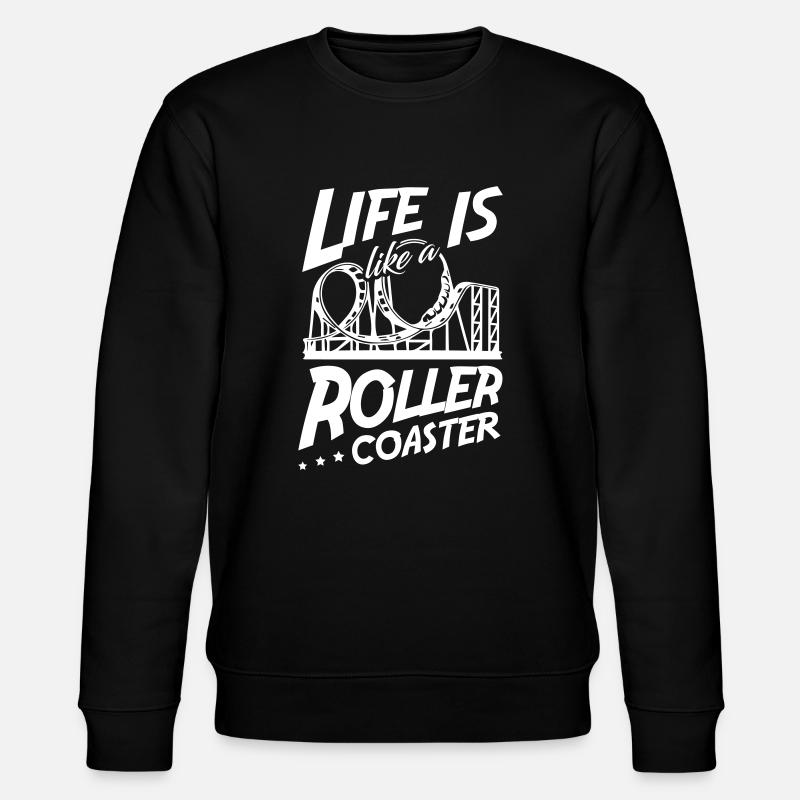 Roller Coaster - Stanley/Stella Unisex Bio-Sweatshirt CHANGER - Schwarz