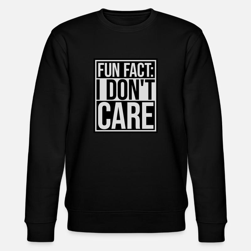 I dont care fact - Stanley/Stella Unisex Bio-Sweatshirt CHANGER  - Schwarz