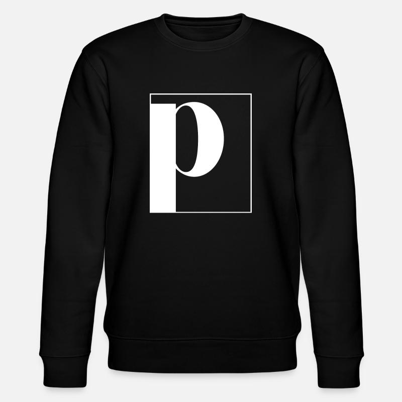 Lettre alphabet p - Sweat bio CHANGER Stanley/Stella Unisexe - noir