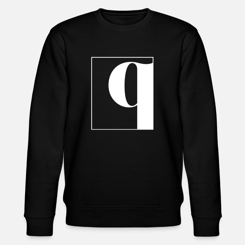 Lettre alphabet q - Sweat bio CHANGER Stanley/Stella Unisexe - noir