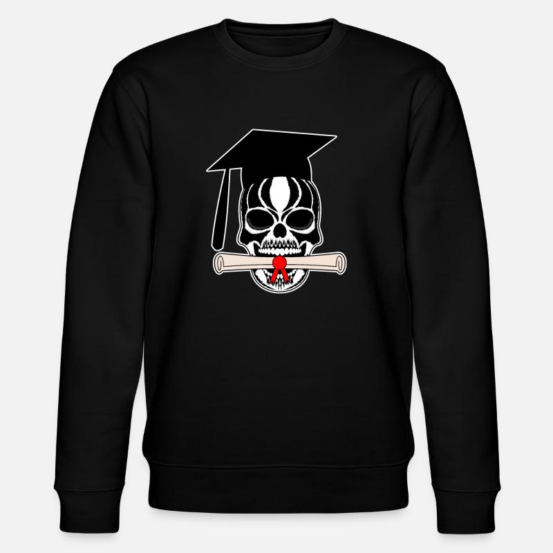 Skull and crossbones conclusion - Stanley/Stella CHANGER Unisex Organic Sweatshirt - black