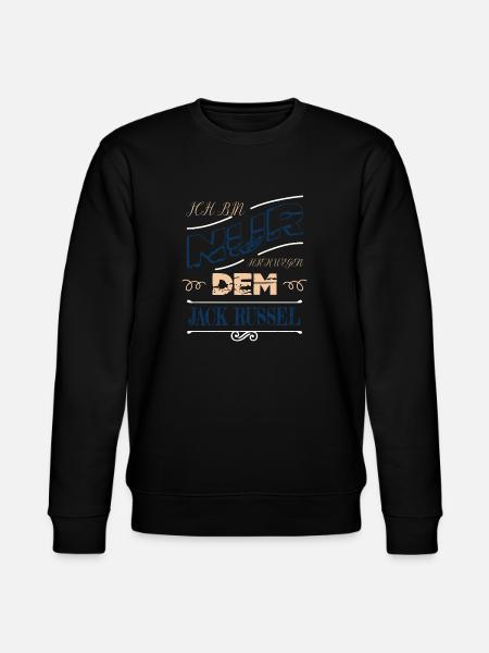 Valp födelsedagspresent idé tass bach hund - Ekologisk sweatshirt CHANGER unisex från Stanley/Stella - svart
