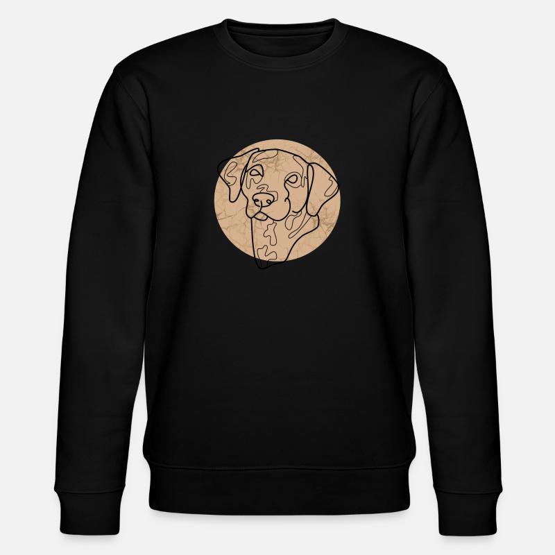 DALMATINER - Stanley/Stella Unisex Bio-Sweatshirt CHANGER  - Schwarz