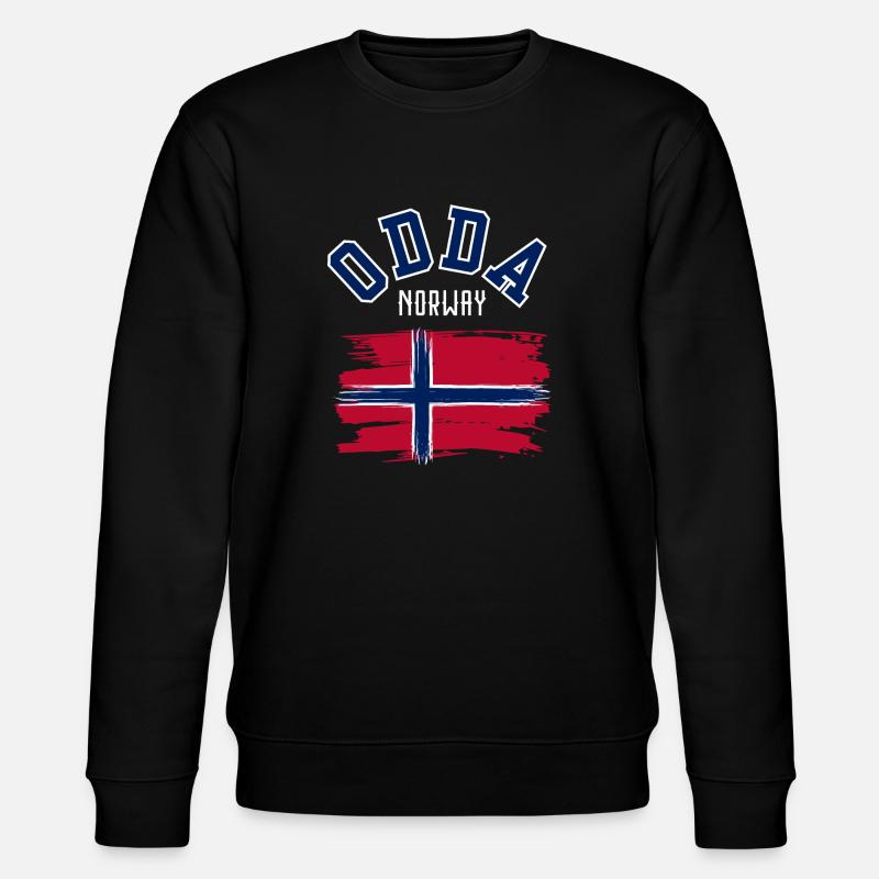 Odda Norwegen - Stanley/Stella Unisex Bio-Sweatshirt CHANGER  - Schwarz