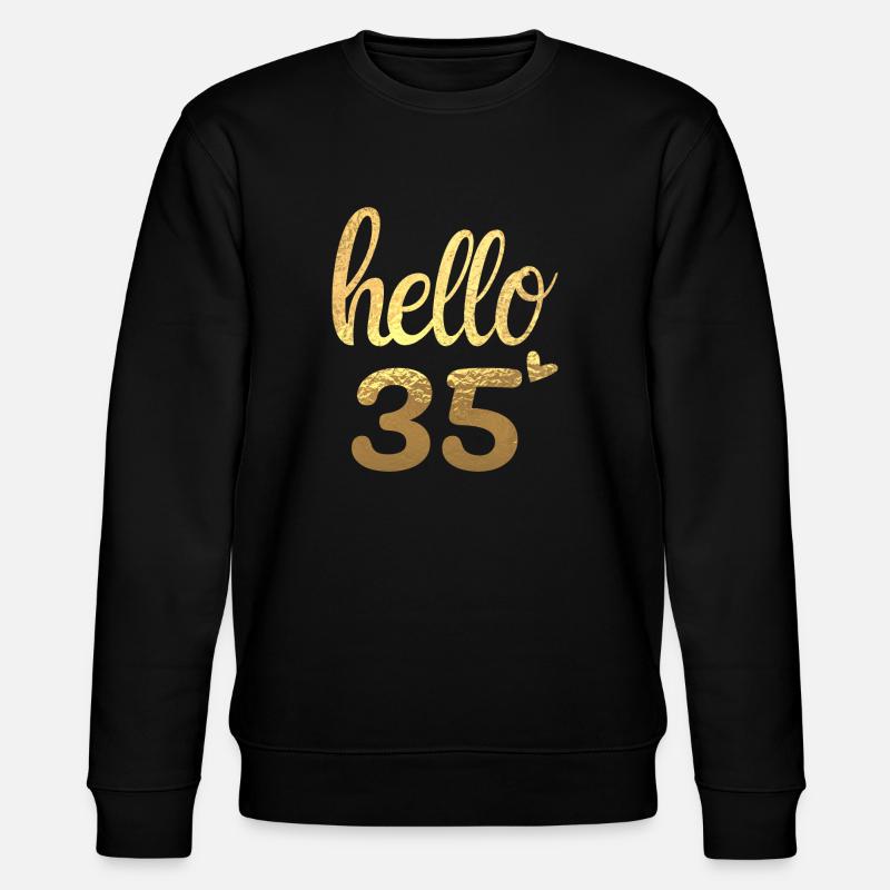 Hello 35 doré - Sweat bio CHANGER Stanley/Stella Unisexe - noir