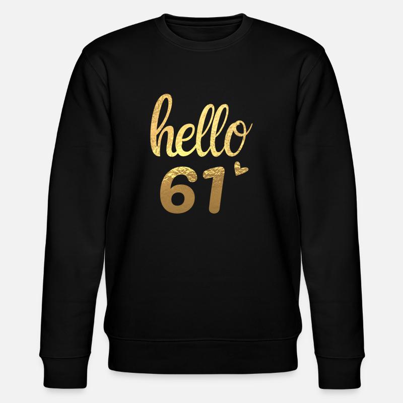 Hello 61 doré - Sweat bio CHANGER Stanley/Stella Unisexe - noir