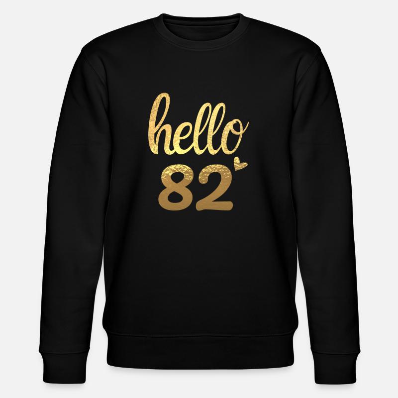 Hello 82 doré - Sweat bio CHANGER Stanley/Stella Unisexe - noir